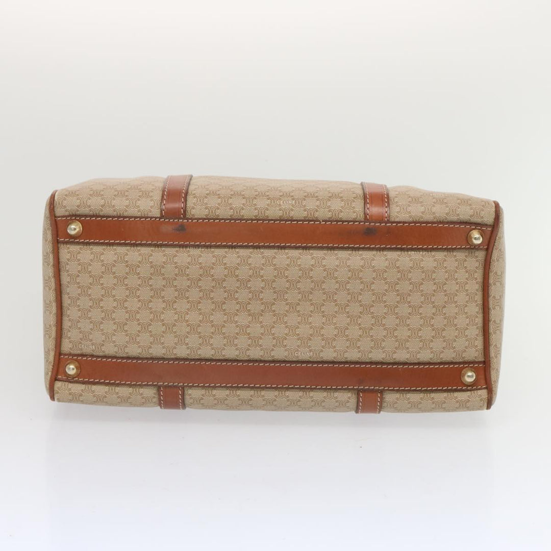 Celine Macadam Canvas Boston Bag Beige  68007