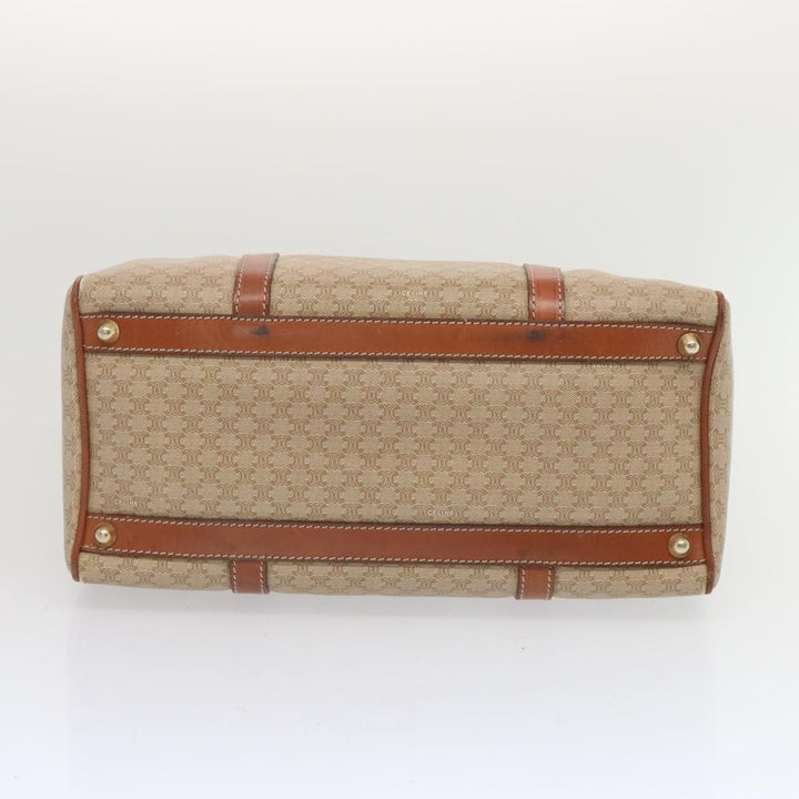 Celine Macadam Canvas Boston Bag Beige  68007
