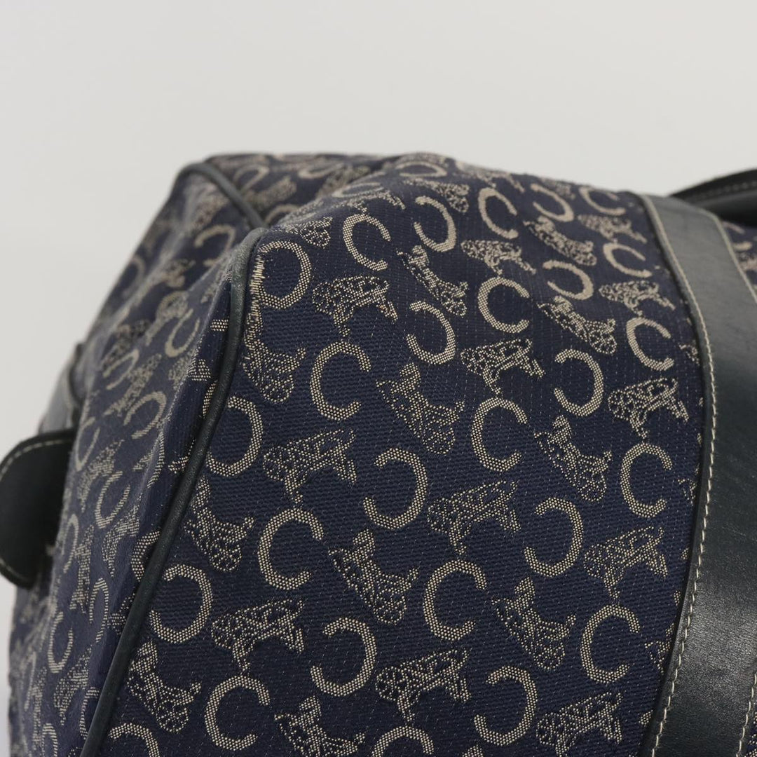 Celine C Macadam Canvas Boston Bag Navy Auth 68080