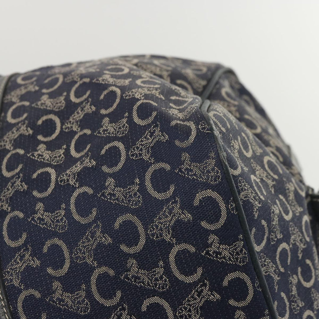 Celine C Macadam Canvas Boston Bag Navy Auth 68080