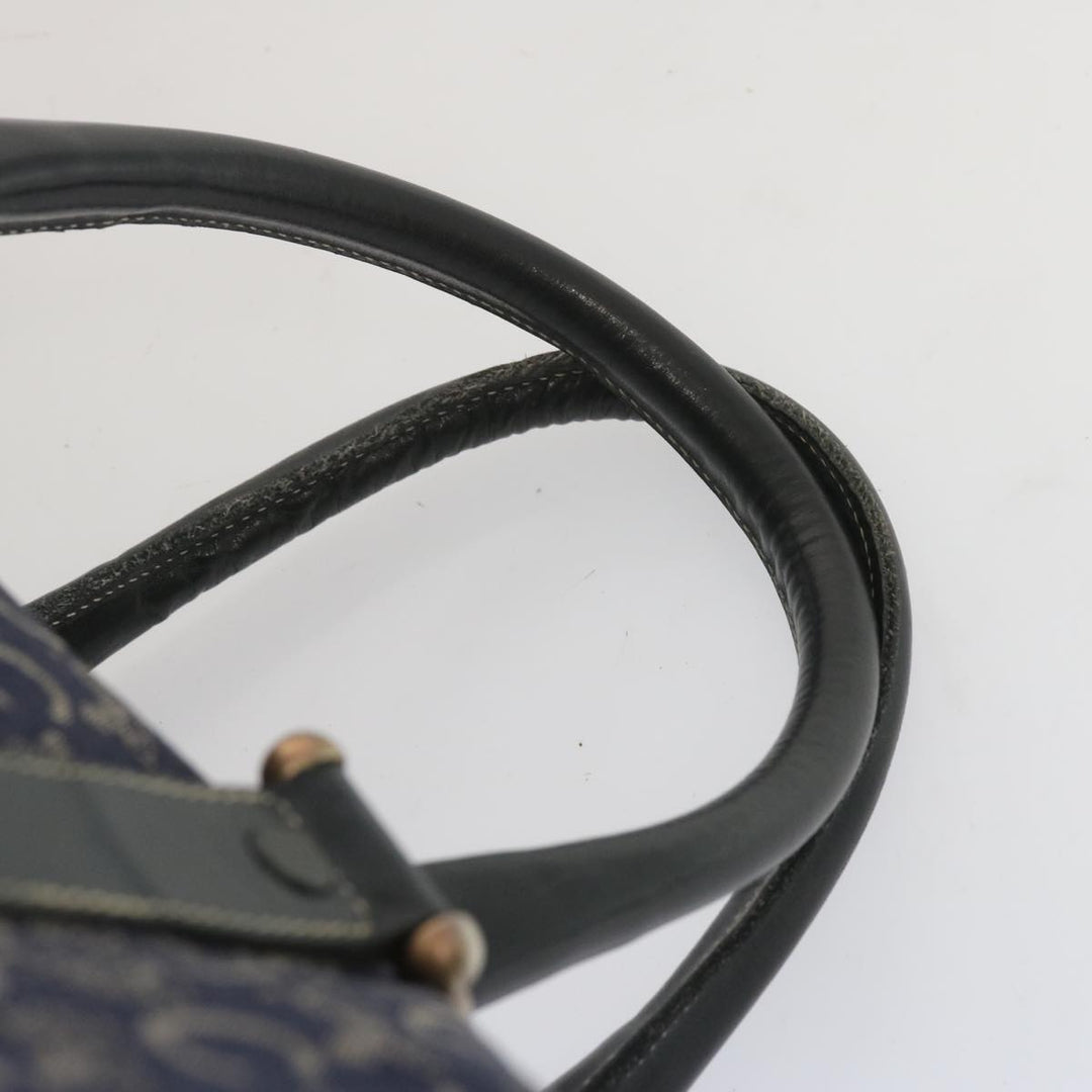 Celine C Macadam Canvas Boston Bag Navy Auth 68080
