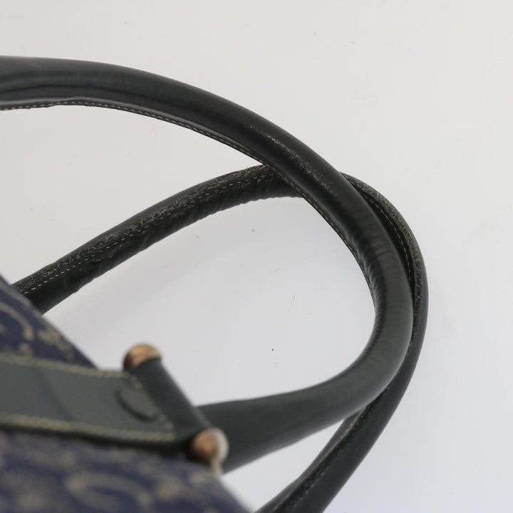 Celine C Macadam Canvas Boston Bag Navy Auth 68080