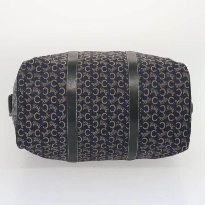 Celine C Macadam Canvas Boston Bag Navy Auth 68080