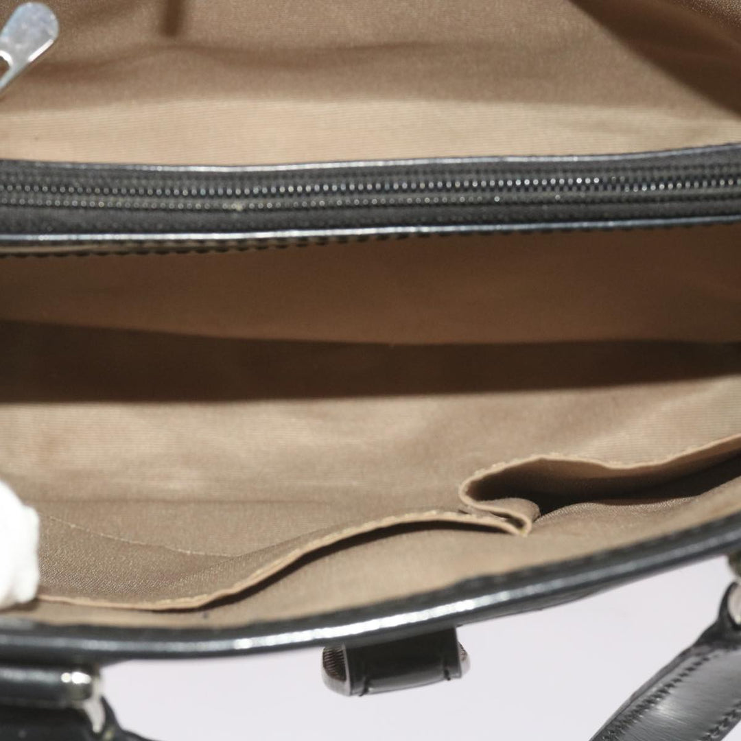 Burberry Nova Check Hand Bag PVC Beige Auth 68142