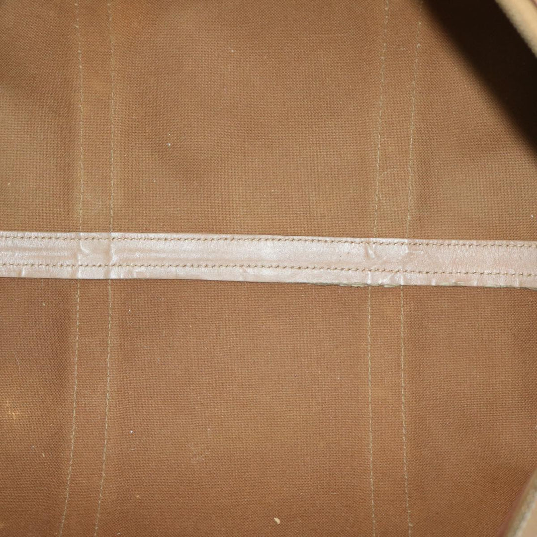 Celine Macadam Canvas Boston Bag PVC Brown Auth 68169