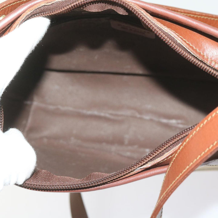 BurberrySs Nova Check Shoulder Bag PVC Beige Brown Auth 68178