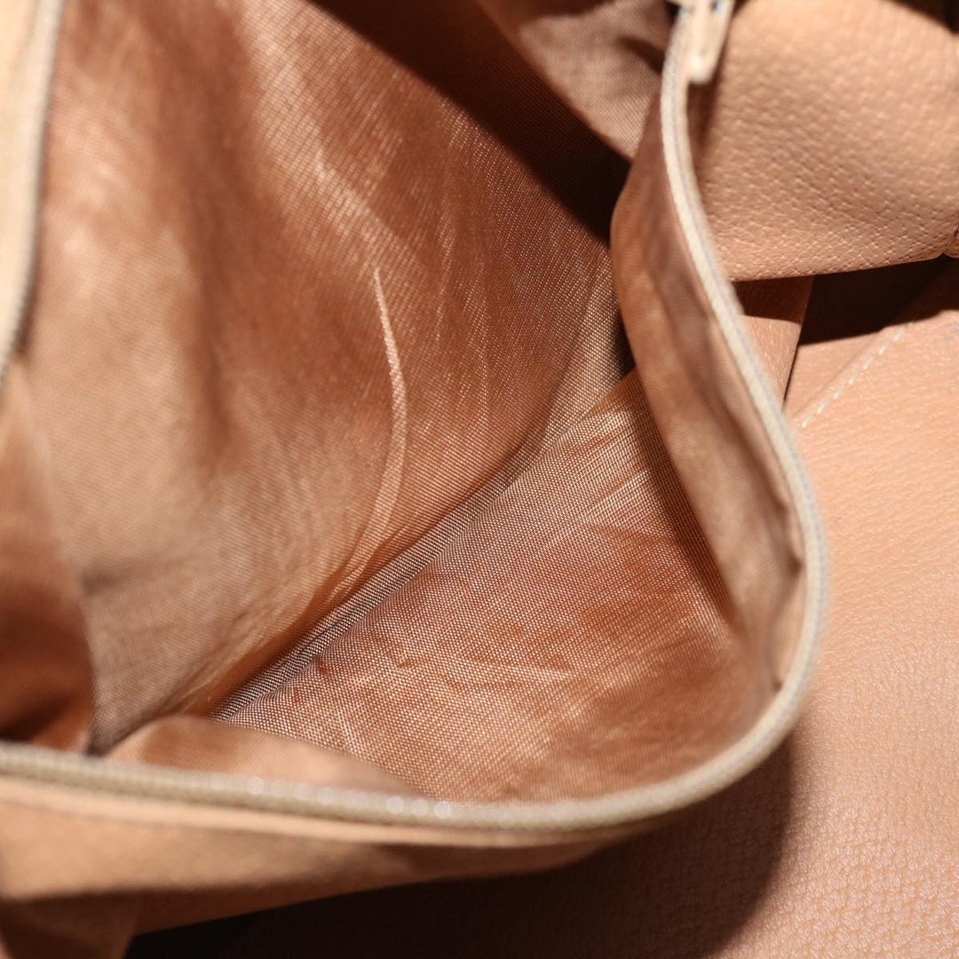 Celine Macadam Canvas Hand Bag PVC Brown Auth 68190