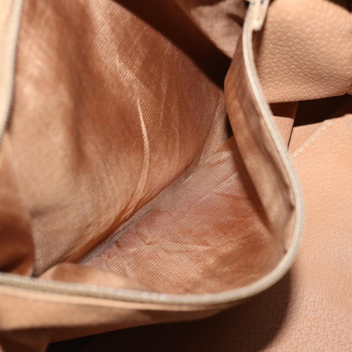 Celine Macadam Canvas Hand Bag PVC Brown Auth 68190