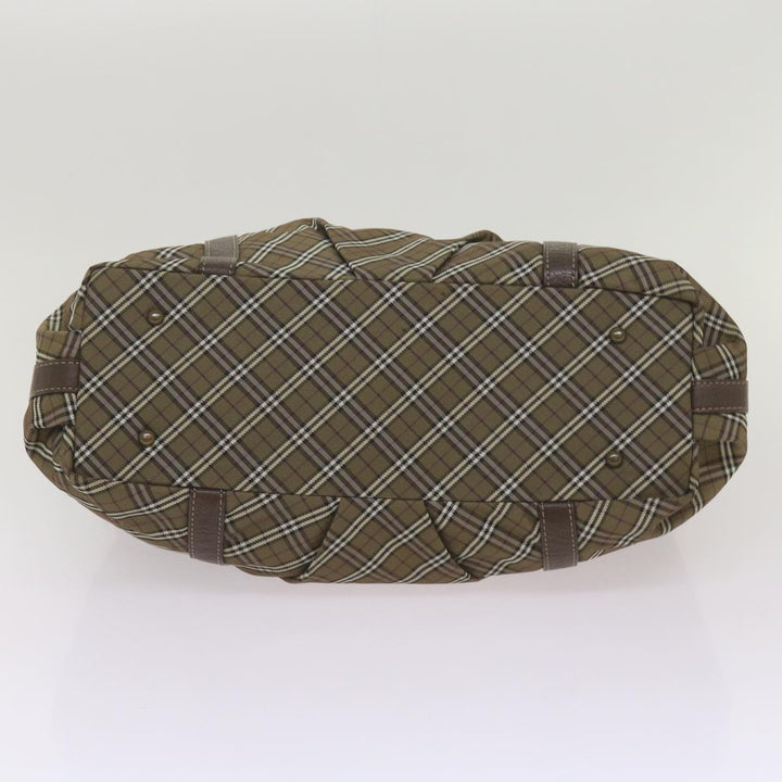 Top Quality Burberry Nova Check Hand Bag Canvas Brown Auth 68198