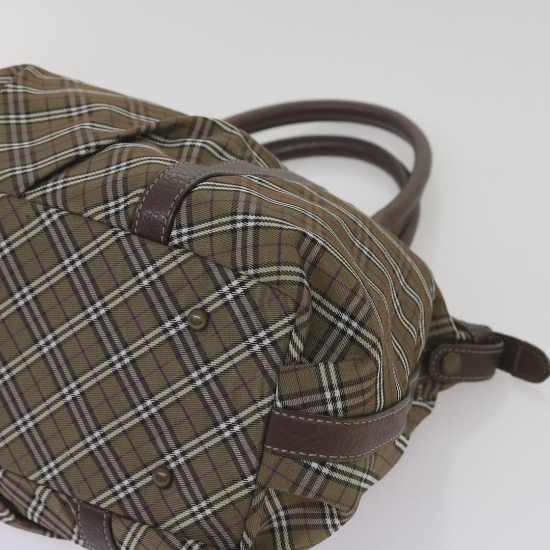 Top Quality Burberry Nova Check Hand Bag Canvas Brown Auth 68198
