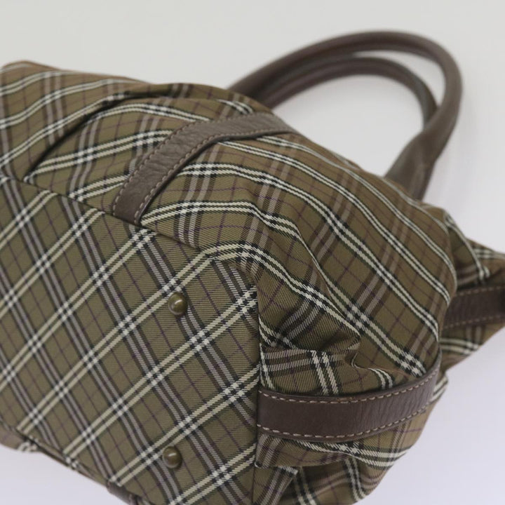 Top Quality Burberry Nova Check Hand Bag Canvas Brown Auth 68198
