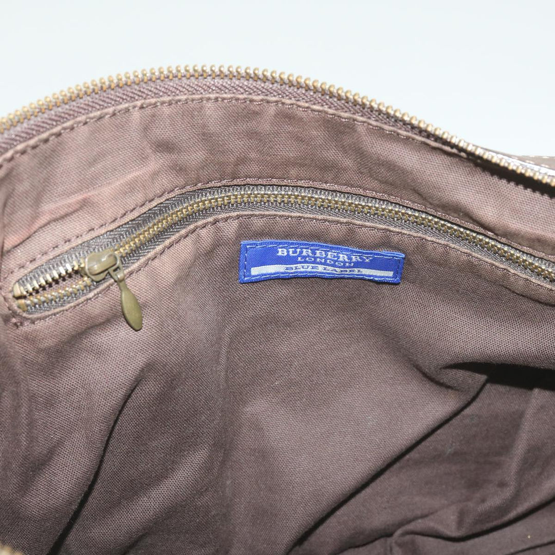 Top Quality Burberry Nova Check Hand Bag Canvas Brown Auth 68198