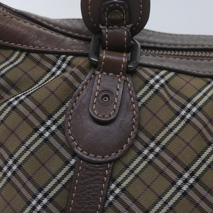 Top Quality Burberry Nova Check Hand Bag Canvas Brown Auth 68198