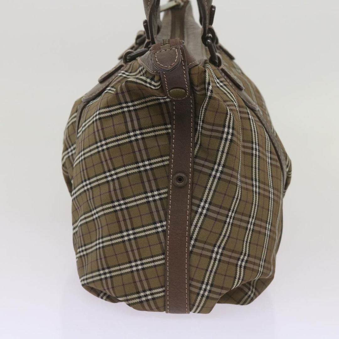 Top Quality Burberry Nova Check Hand Bag Canvas Brown Auth 68198