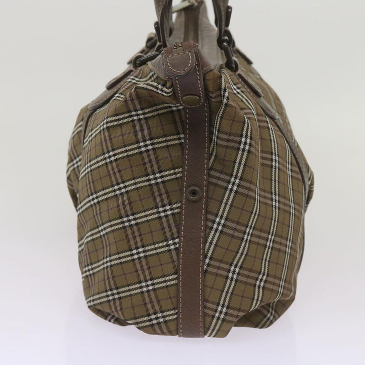 Top Quality Burberry Nova Check Hand Bag Canvas Brown Auth 68198