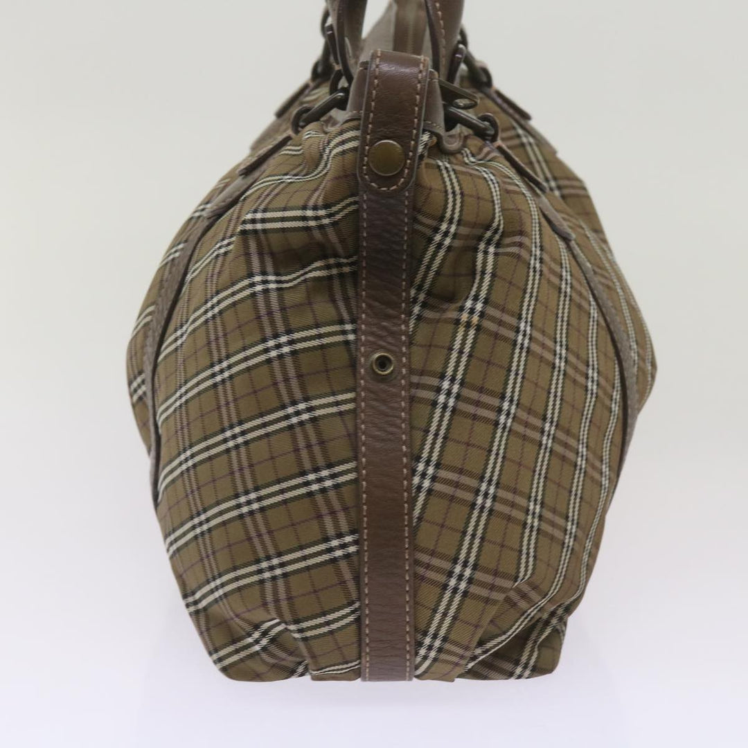 Top Quality Burberry Nova Check Hand Bag Canvas Brown Auth 68198