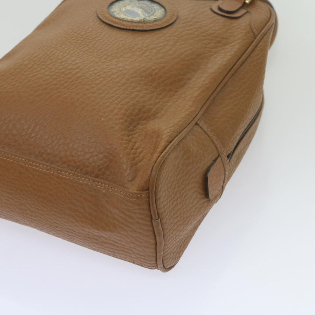 BurberrySs Sports Shoes case Hand Bag Leather Brown Auth 68261