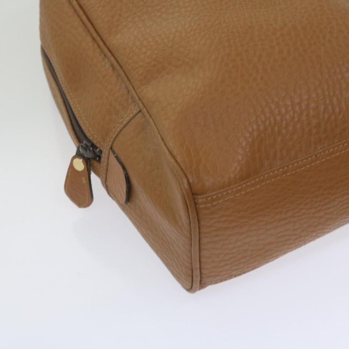 BurberrySs Sports Shoes case Hand Bag Leather Brown Auth 68261