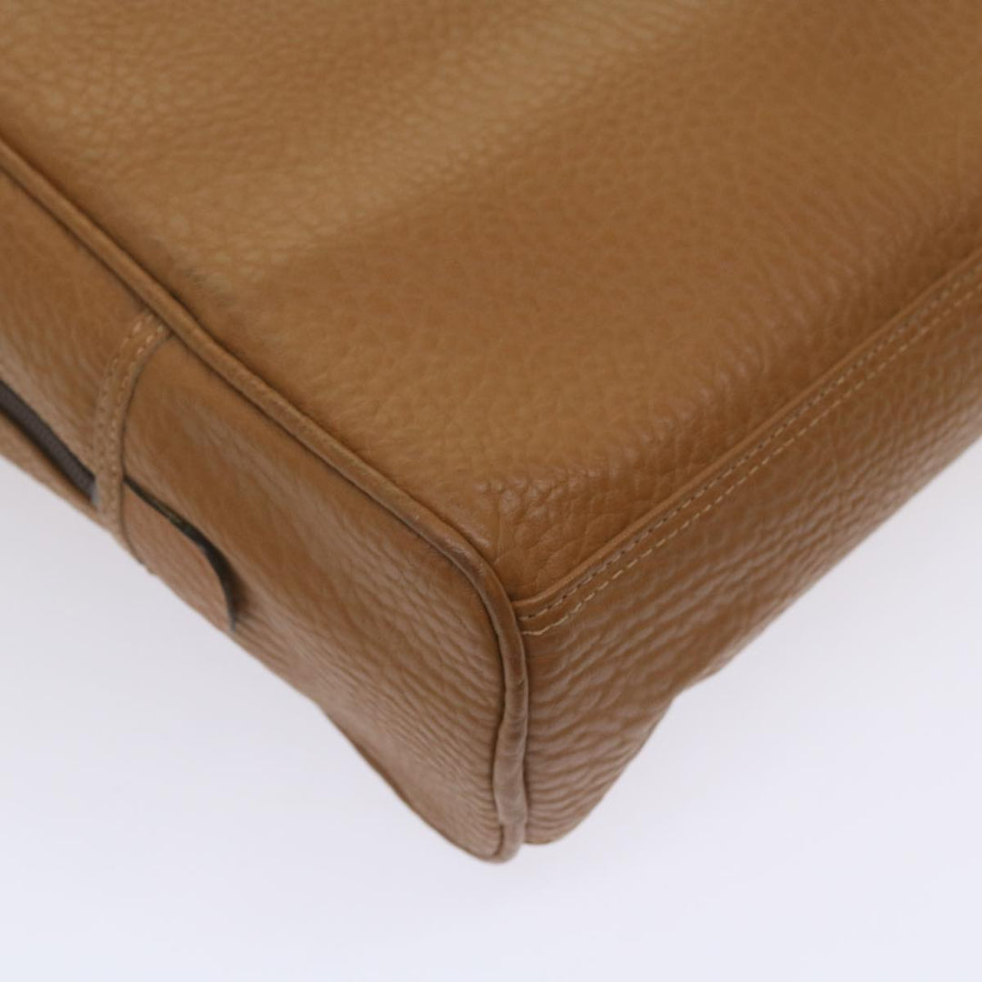 BurberrySs Sports Shoes case Hand Bag Leather Brown Auth 68261