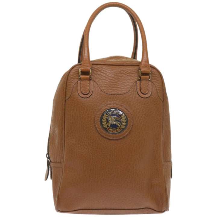 BurberrySs Sports Shoes case Hand Bag Leather Brown Auth 68261