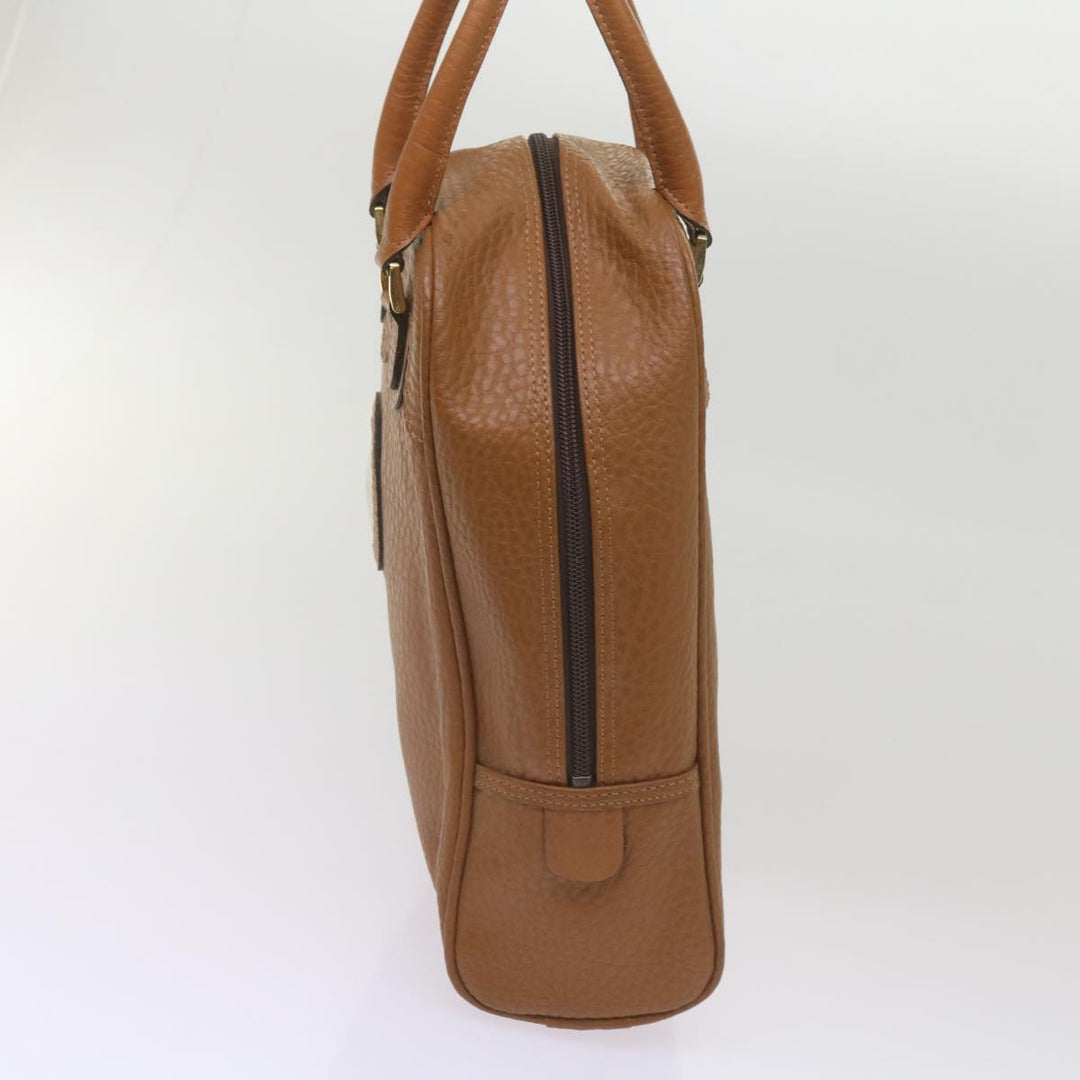 BurberrySs Sports Shoes case Hand Bag Leather Brown Auth 68261