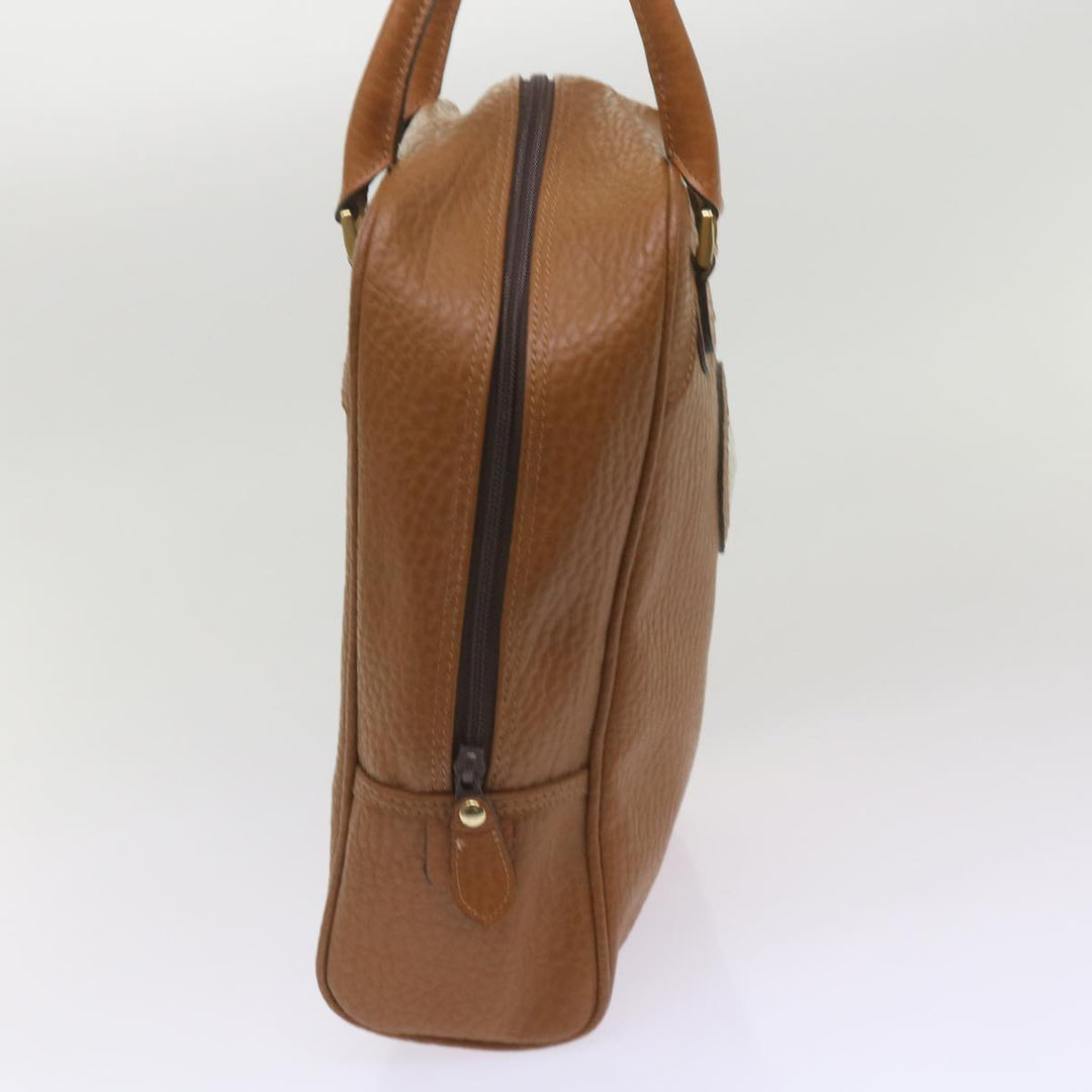 BurberrySs Sports Shoes case Hand Bag Leather Brown Auth 68261