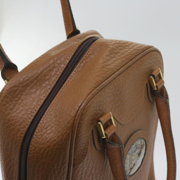 BurberrySs Sports Shoes case Hand Bag Leather Brown Auth 68261