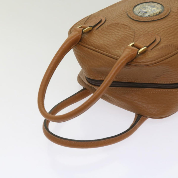 BurberrySs Sports Shoes case Hand Bag Leather Brown Auth 68261
