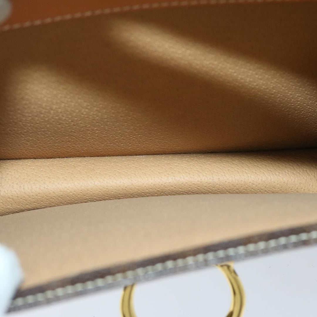 Celine Macadam Canvas Hand Bag PVC Brown  68359