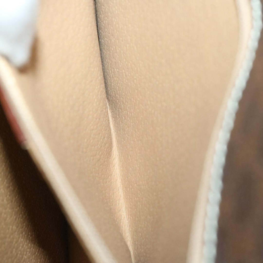Celine Macadam Canvas Hand Bag PVC Brown  68359