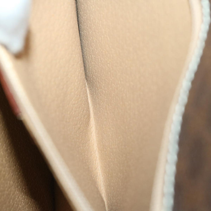 Celine Macadam Canvas Hand Bag PVC Brown  68359