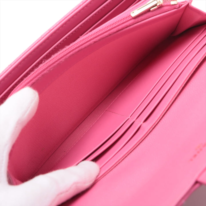 Top Quality Chanel Matrasse Caviar S Wallet Pink Gold  Random