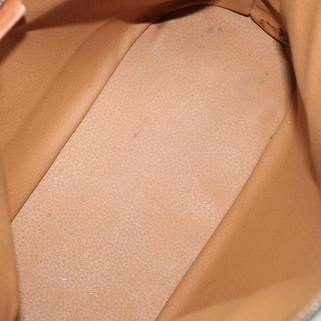 Celine Macadam Canvas Hand Bag PVC Brown Auth 68566