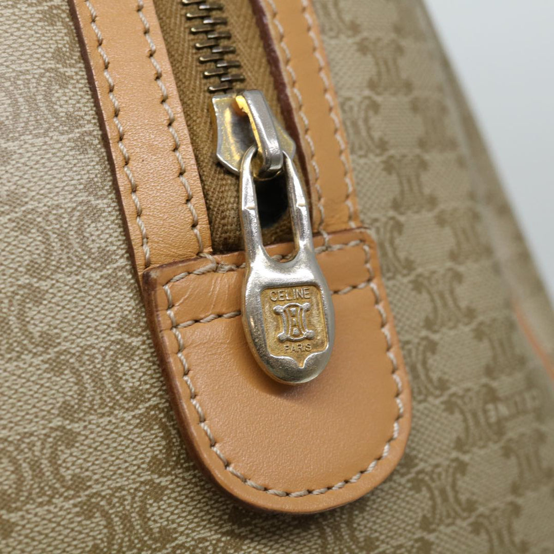 Celine Macadam Canvas Hand Bag Beige  68570