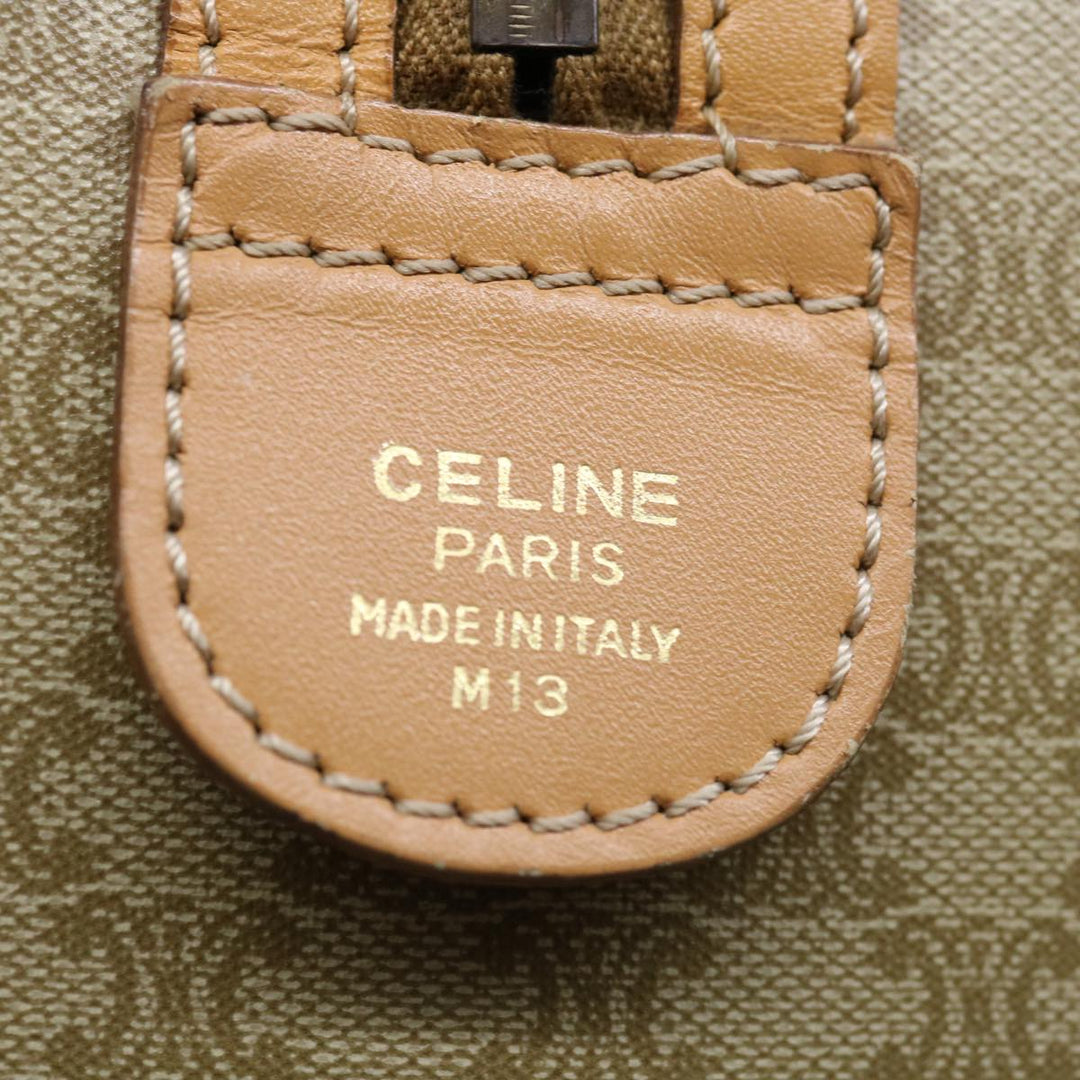 Celine Macadam Canvas Hand Bag Beige  68570