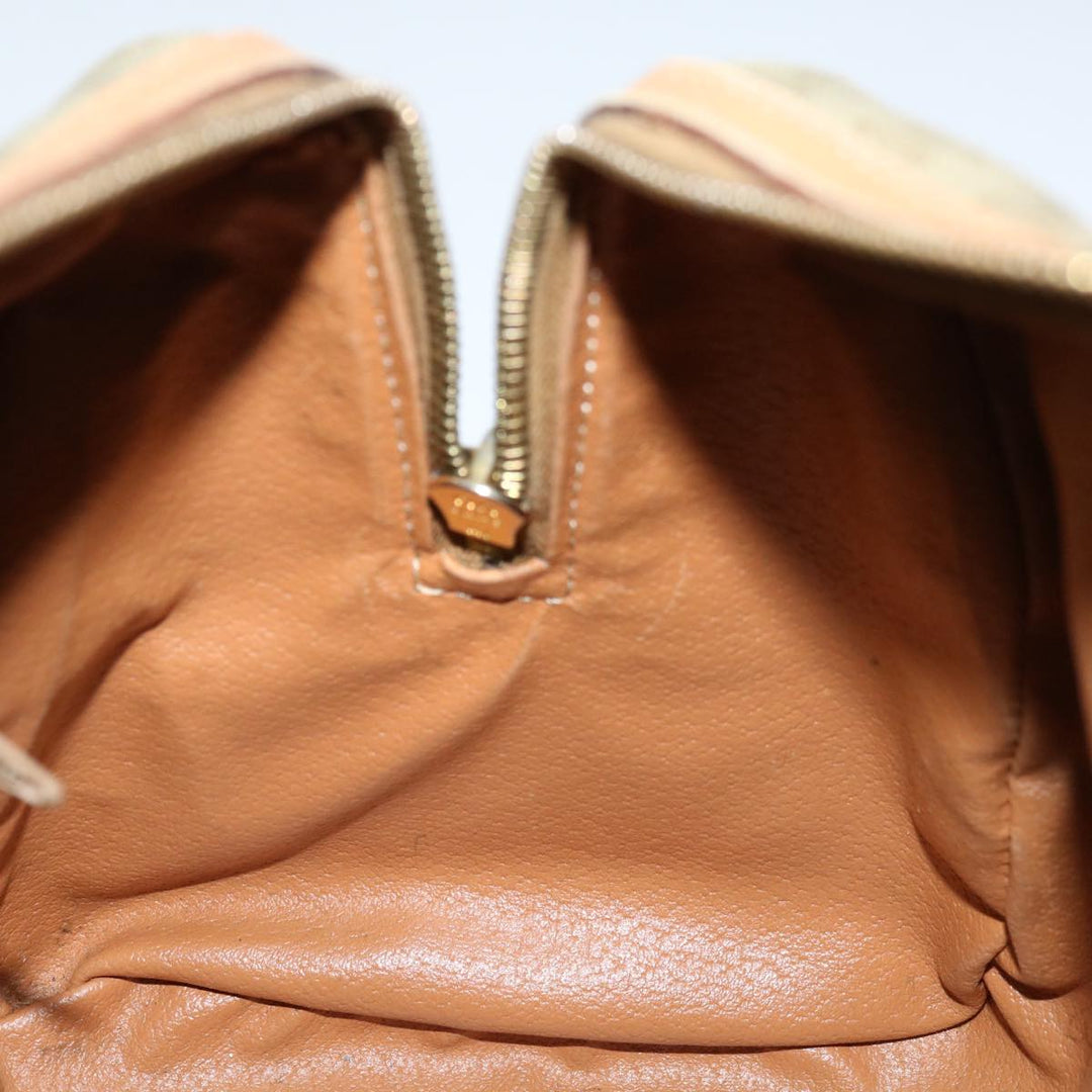 Celine Macadam Canvas Hand Bag Beige  68570