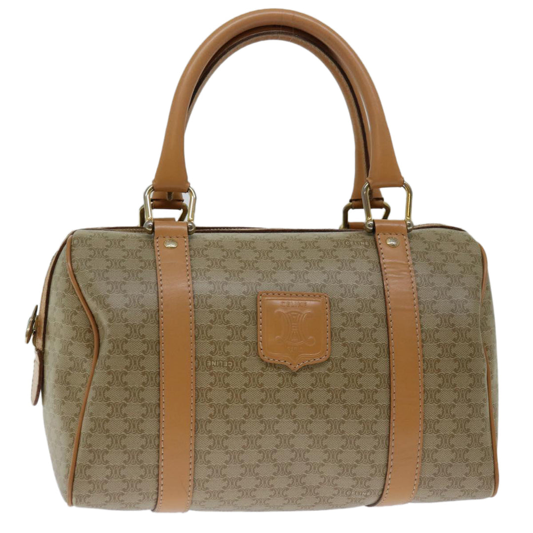 Celine Macadam Canvas Hand Bag Beige  68570