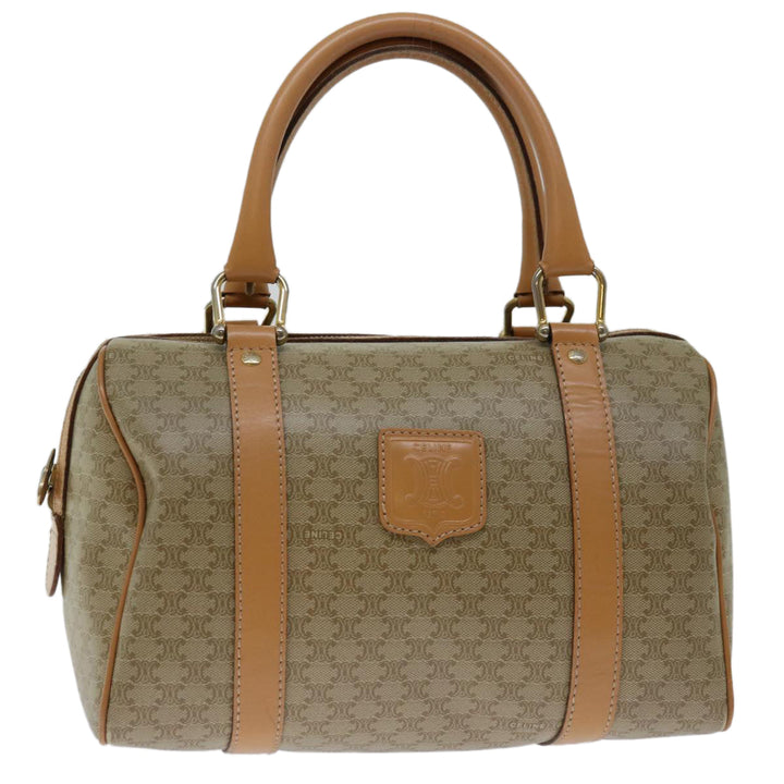 Celine Macadam Canvas Hand Bag Beige  68570