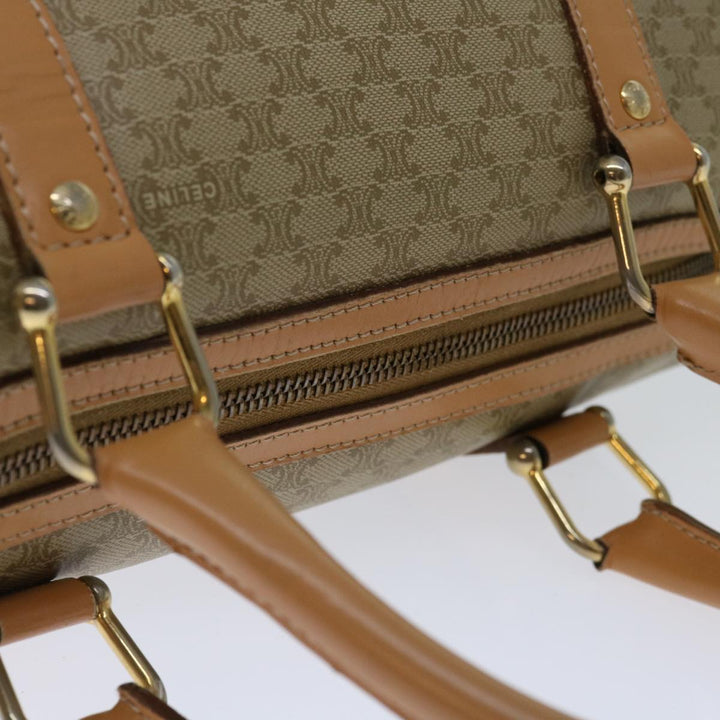 Celine Macadam Canvas Hand Bag Beige  68570