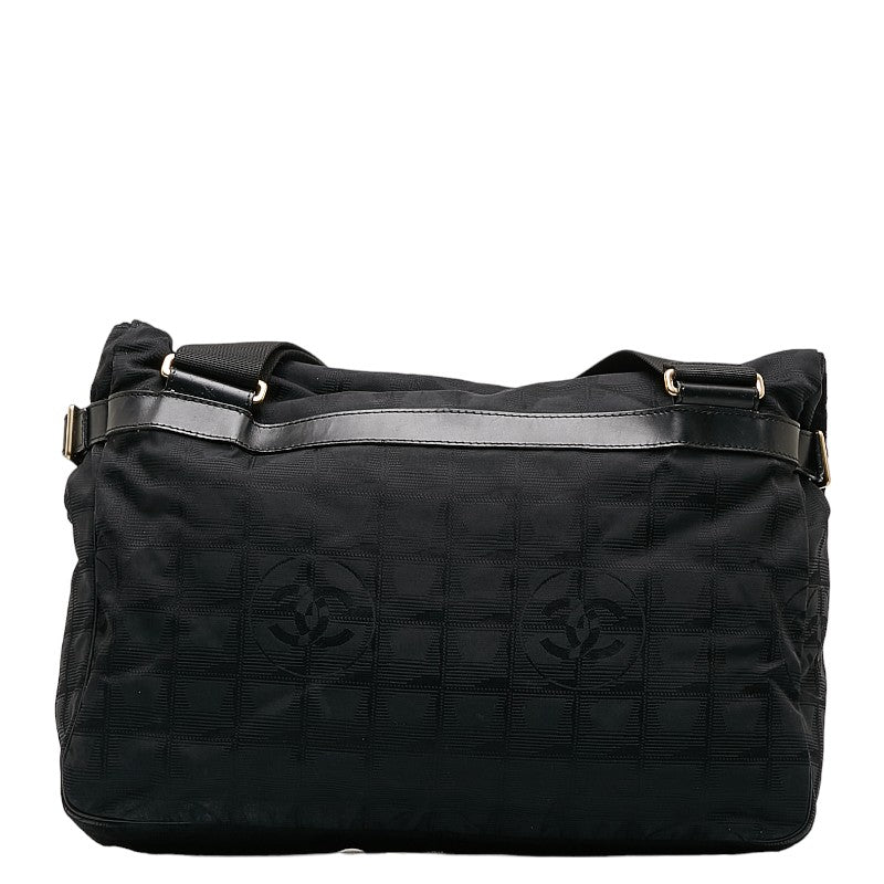 Top Quality Chanel New Label Line Messengers Bag Gold   houlder Bag Black Nylon  CHANEL