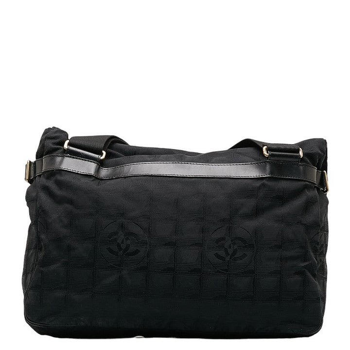 Top Quality Chanel New Label Line Messengers Bag Gold   houlder Bag Black Nylon  CHANEL