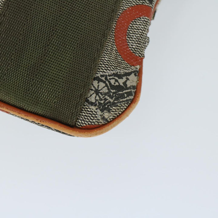 Celine C Macadam Canvas Shoulder Bag Beige Auth 68593
