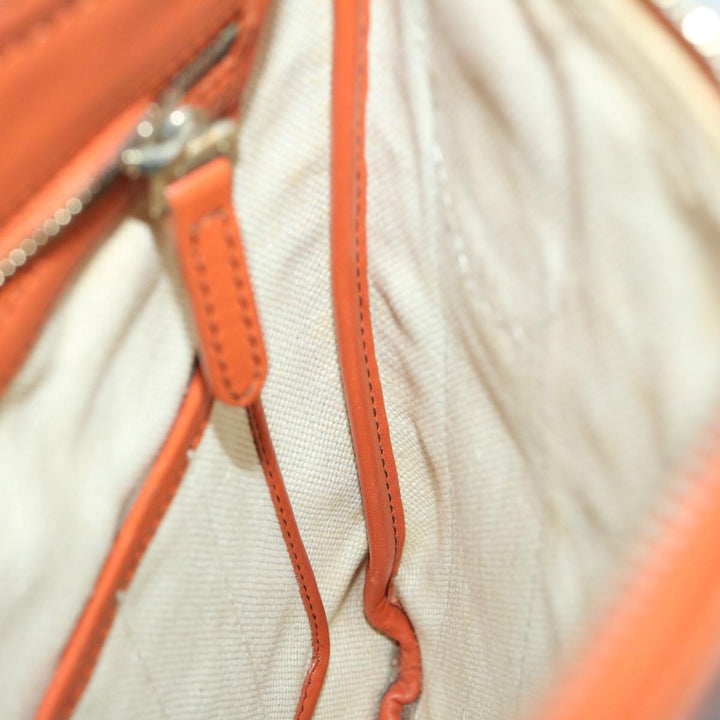 Celine C Macadam Canvas Shoulder Bag Beige Auth 68593