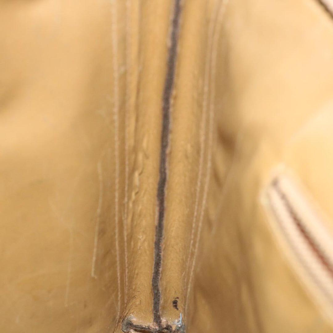Celine Macadam Canvas Clutch Bag PVC Brown Auth 68613