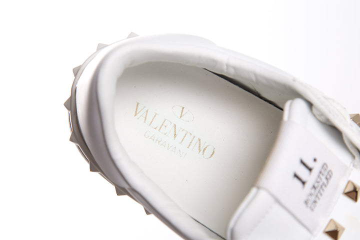 Valentino White Rockstud  Sneakers SZ 42