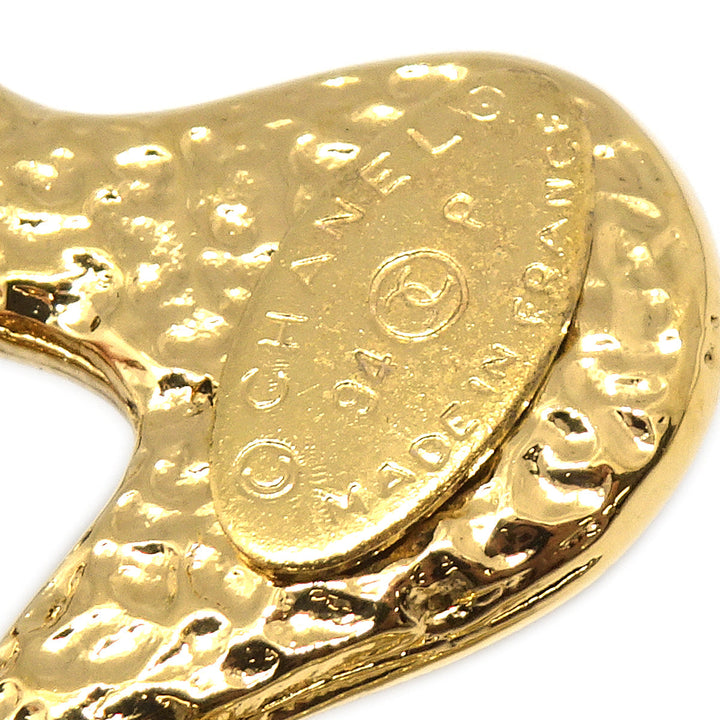 Top Quality Chanel Clover Brooch Pin Gold 94P