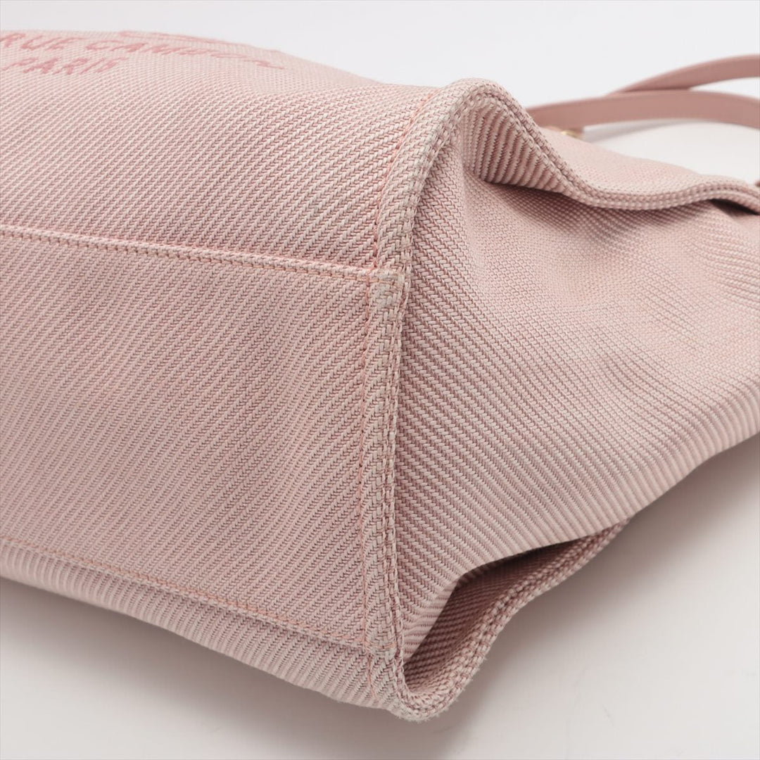 Top Quality Chanel DOUVILLE GM Stretch x Canvas 2WAY Handbag Pink Gold