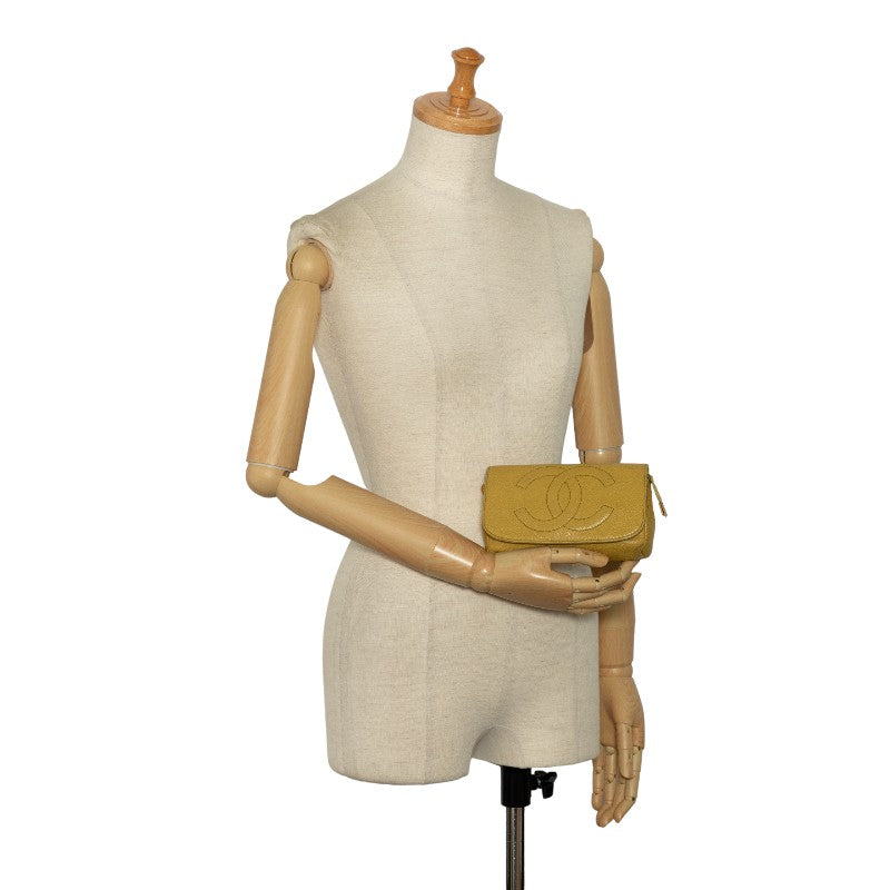 Top Quality Chanel Cocomark Porch Yellow Caviar   Chanel