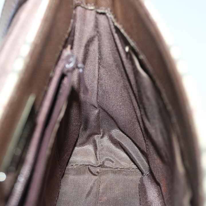 Burberry Nova Check Shoulder Bag Canvas Beige Brown Auth 68814