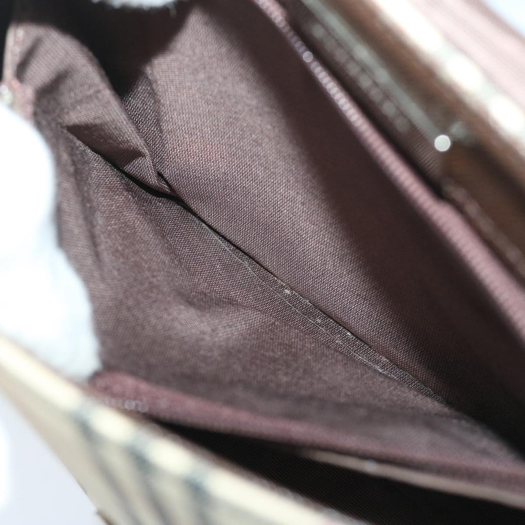 Burberry Nova Check Shoulder Bag Canvas Beige Brown Auth 68814